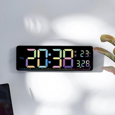 Colorful Multifunctional Wall Clock with Large Screen for Living Room and Gym