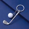 Keychain Pendant Simulated Golf Pendant Gym Keyring Sports Style Golf Club Key Holder Fitness Bag Accessories
