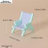 Multicolors Foldable Beach Chair Model Mini Doll Summer Vacation Chair  For OB11 Doll