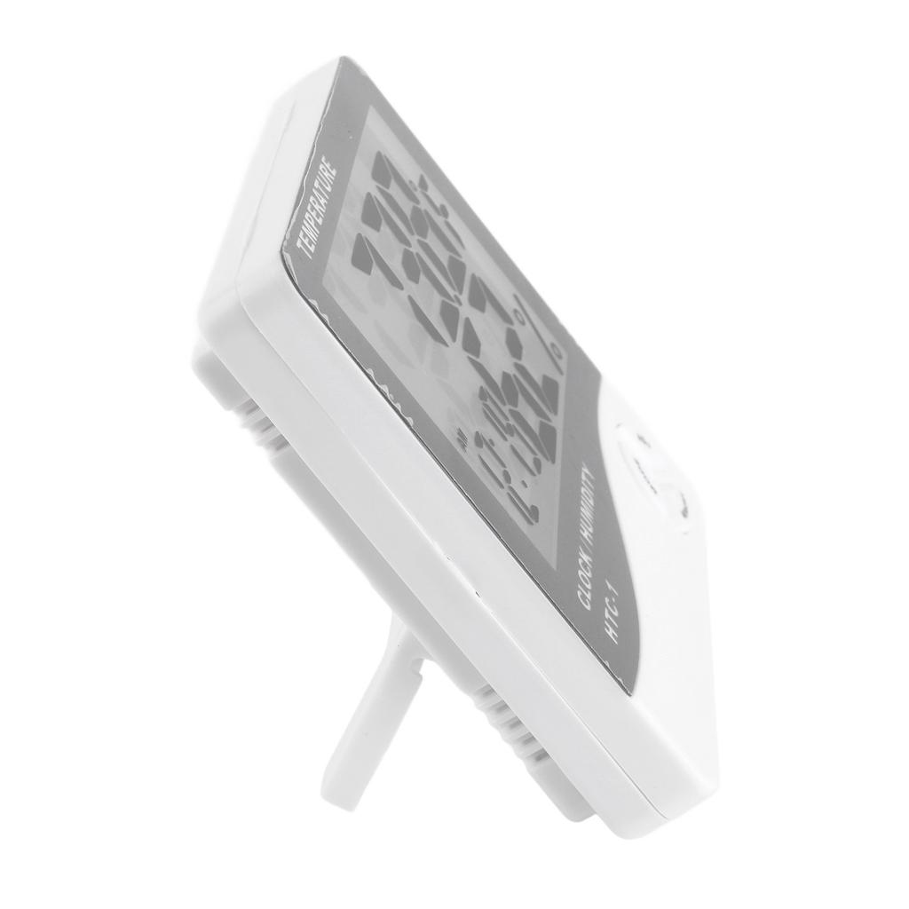 Innen-Thermometer Hohe Genauigkeit mit Großbildschirm Weckerfunktion Digitales Hygrometer für Zuhause