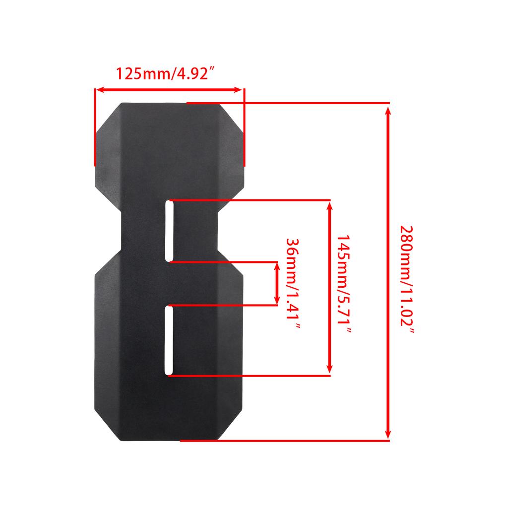 Motorcycle Middle Mudguard Black For Super 73 Super73 RX S1 S2 Ebike Ridstar Q20 Mud Guard Dirt Pit Bike Retrofit Accessories