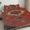 Pillowcase Quilt Cover 3-Piece Bedding Retro Classic Octagonal Symmetrical Pattern,Washable,Durable,Spring And Summer Models