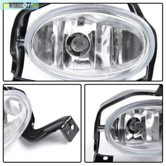 For 2010 2011 Honda CR-V CRV Clear Lens Bumper Fog Light Lamp+Switch+Wiring 2pcs