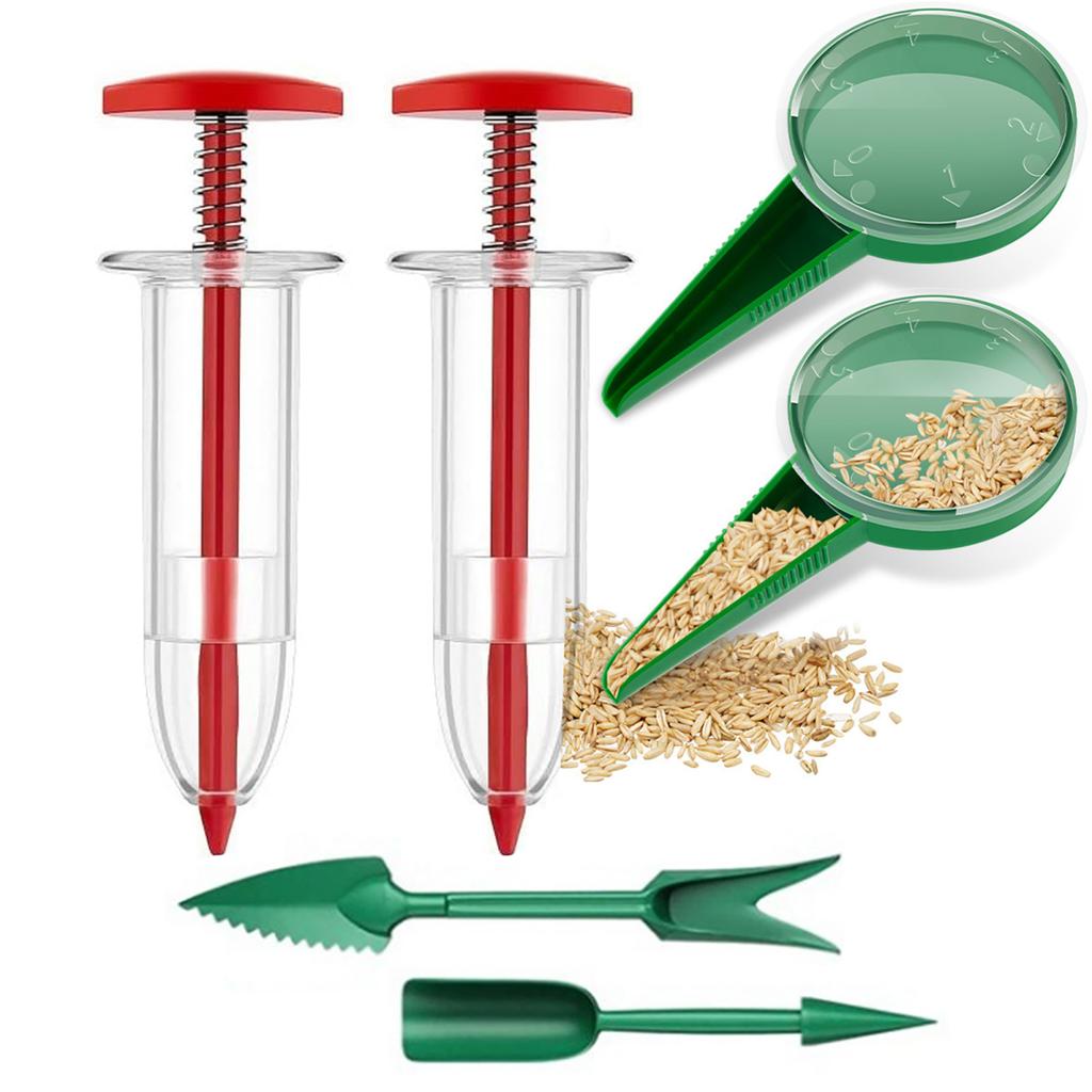 Mini Seeds Spreader Set Manual Sowing Seeds Dispenser Handheld Seeds Sower for Tiny Seeds Garden Transplanting Planting