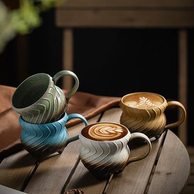 Vintage Vintage Ceramic Cup Household Coffee Cup Creative Water Cup Breakfast Cup Coarse Ceramic Cup