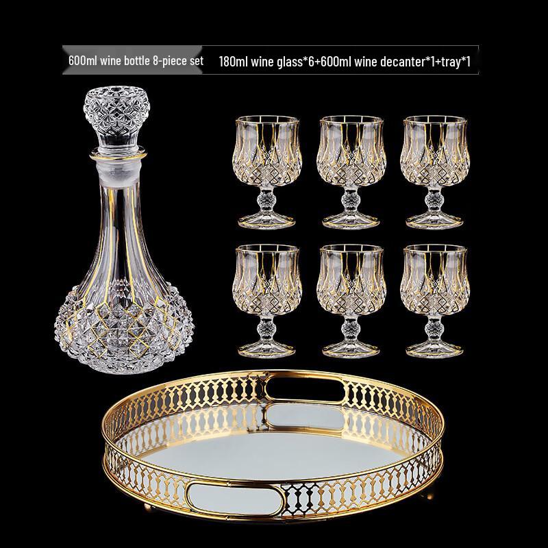 Handun Crystal Glass Decanter and Tumbler Set