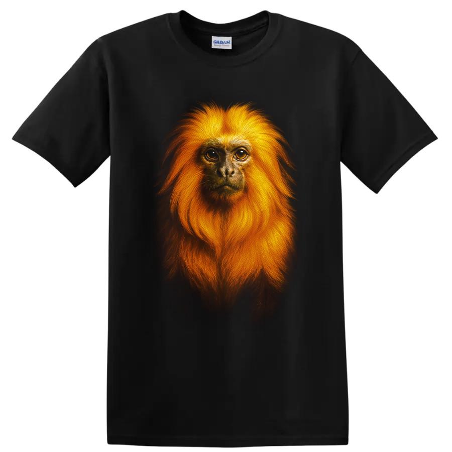 Golden Lion Tamarin T Shirt Exotic Primate Portrait Wildlife Nature Tee