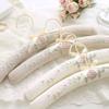 White Satin Padded Coat Clothes Hook Hangers, Hanger Hook Closet Organizer Promotion Free Shipping