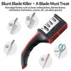 Four-Stage Knife Sharpener: Quick 5-Second Sharpening for Kitchen Knives and Scissors with Fine Grinding and Versatile Blade Care.