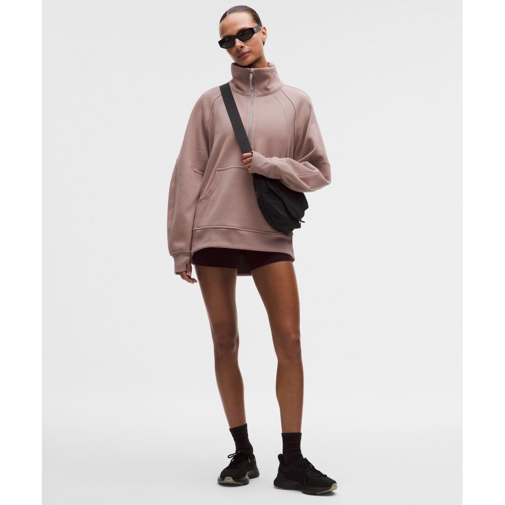 Lululemon Scuba Oversized Funnel Neck Half Zip  Long Ashen Rose