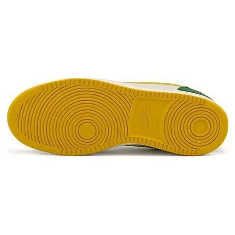 Nike Court Borough Low Premium Non-Slip Durable Low-Top Skate Shoes Men Sneakers White Green Yellow 844881-100