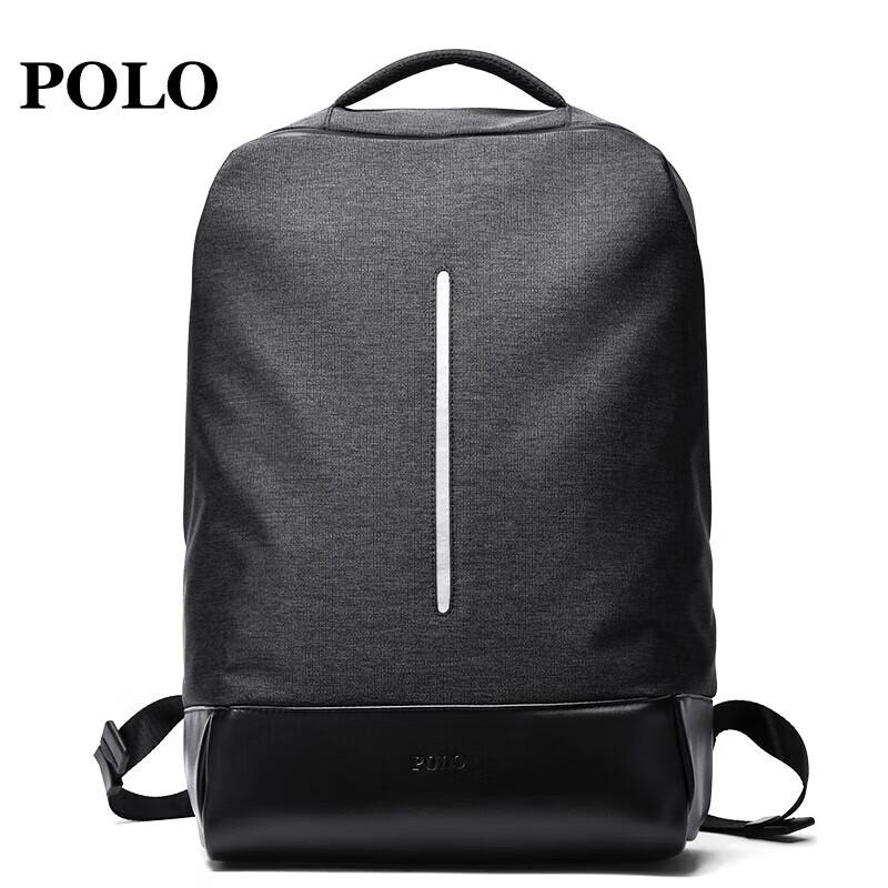 POLO Splash-Proof Nylon Laptop Backpack