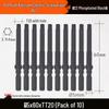 Nigao Black Plum Blossom Phosphating Electric Screwdriver Bit, 5mm Shank, Strong Magnetic, Hardened Air Screwdriver Head