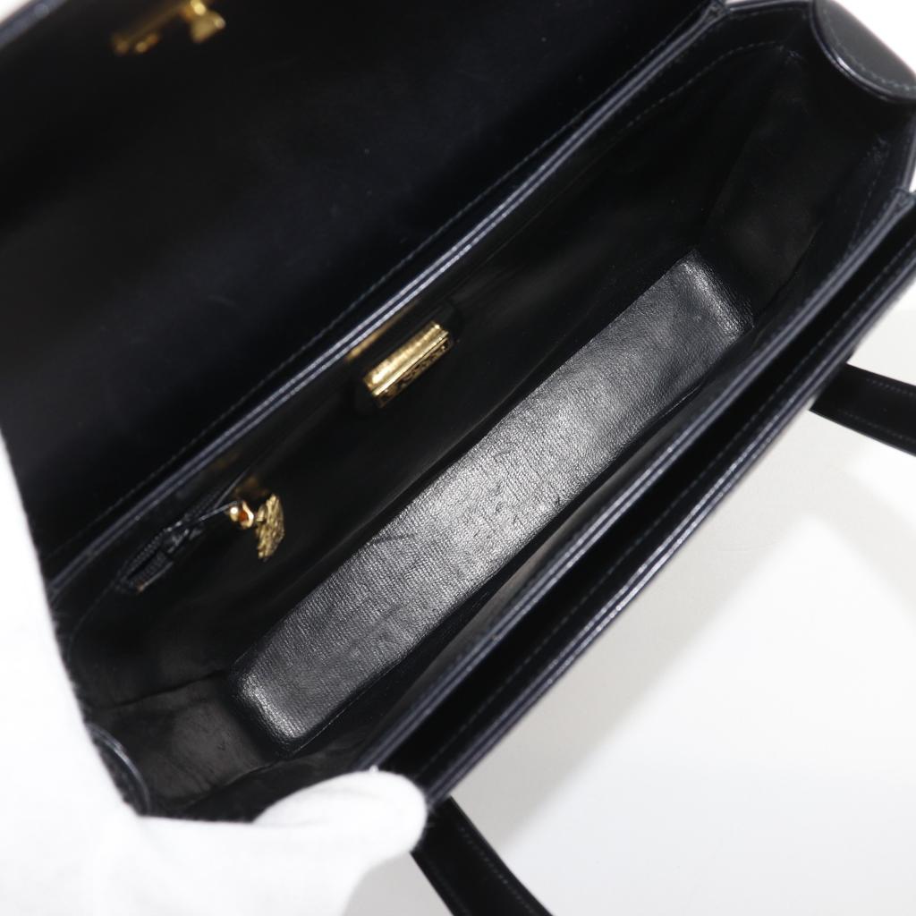 GUCCI Old Gucci Handbag black Calfskin Women Used