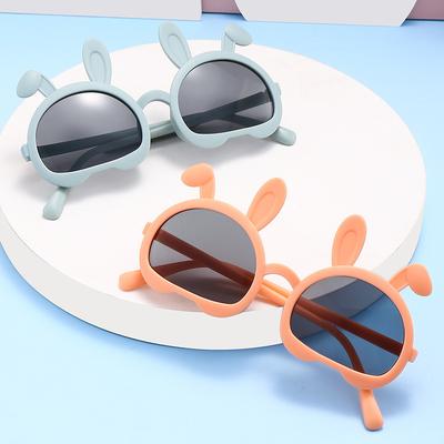 Kids Rabbit Ear Sunglasses UV400 Protection Cute Girl Baby Sun Glasses Fashion Children Eyewear Goggles