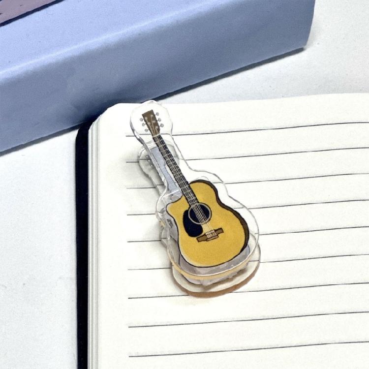 Practical Acrylic Binder Clip With Artistic Designs For Sheet Music And Craft Projects