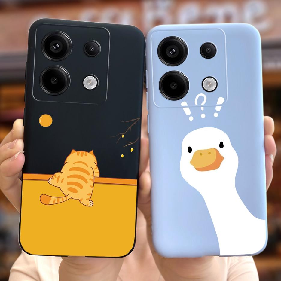 For Xiaomi Redmi Note 13 4G Case Cute Fashion Cartoon Cover Soft Silicone Phone Case For Redmi Note 13 Pro Plus Note13 5G Bumper