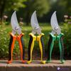 Heavy Duty Pruning Shears Stainless Steel Garden Scissors Fruit Tree Bonsai Trimmer Ergonomic Non-Slip Grip Plant Care Tools