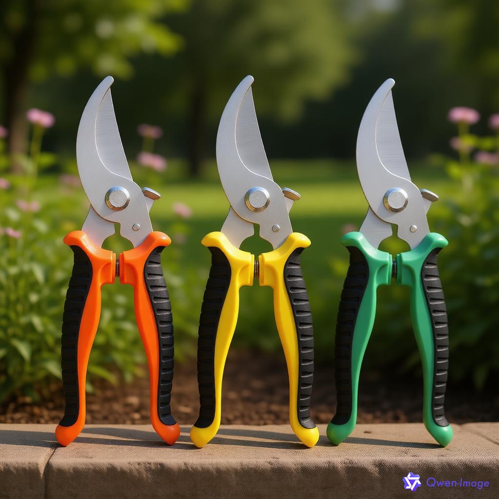 Heavy Duty Pruning Shears Stainless Steel Garden Scissors Fruit Tree Bonsai Trimmer Ergonomic Non-Slip Grip Plant Care Tools