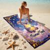 1PC Custom Name Koala Star Night Sky Beach Towel Highly Absorbent And Sand-Resistant Towel for Swimming, Pool, Yoga, And Travel Lightweight