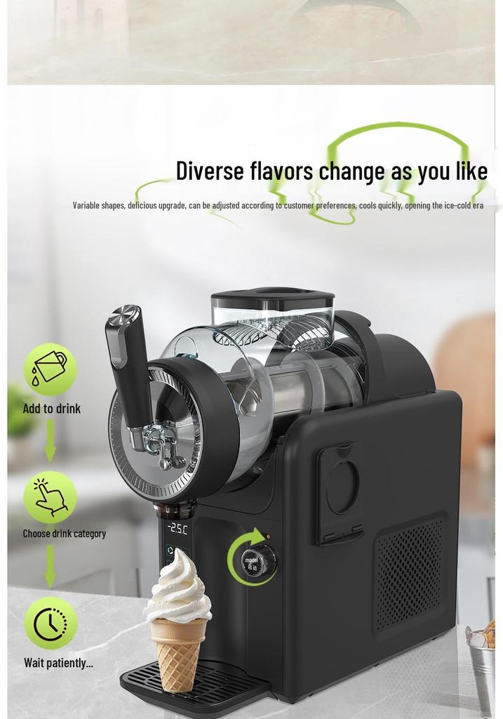 Automatic Snow Melter Ice Cream & Slush Maker for Summer Drinks with Self-Cleaning