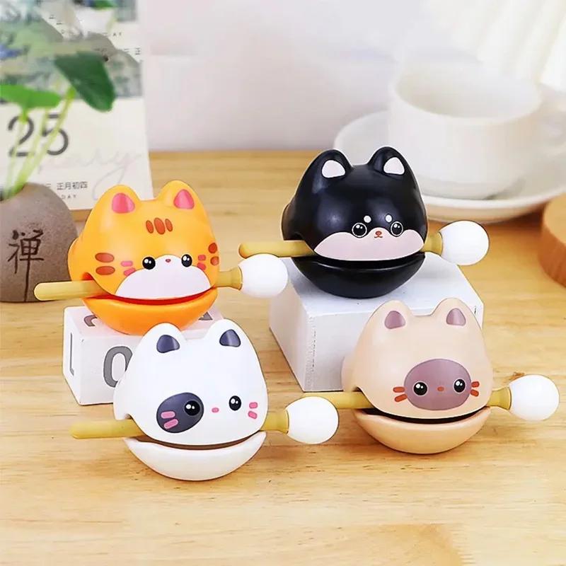 Small Wooden Fish Figurine New Office Desk Cute and Laid-back Wooden Fish Small Gift for Soothing Emotionsthe Desktop Decoration