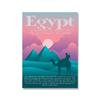 Vintage Cityscape Travel Poster Canvas  Iconic Landmarks Of Egypt Paris Mexico Norway Wall Art For Bedroom Home Decor