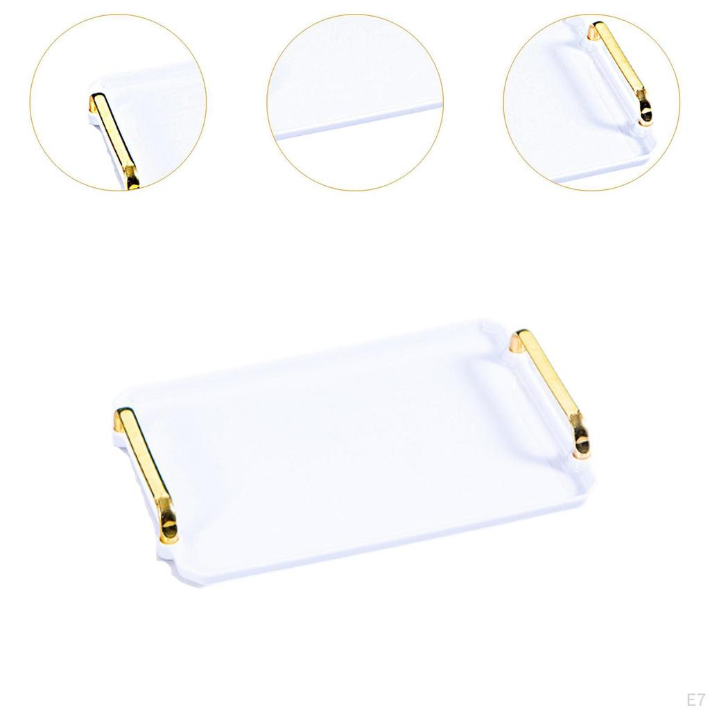 Elegant Bathroom Serving Tray, Modern Vanity Tray