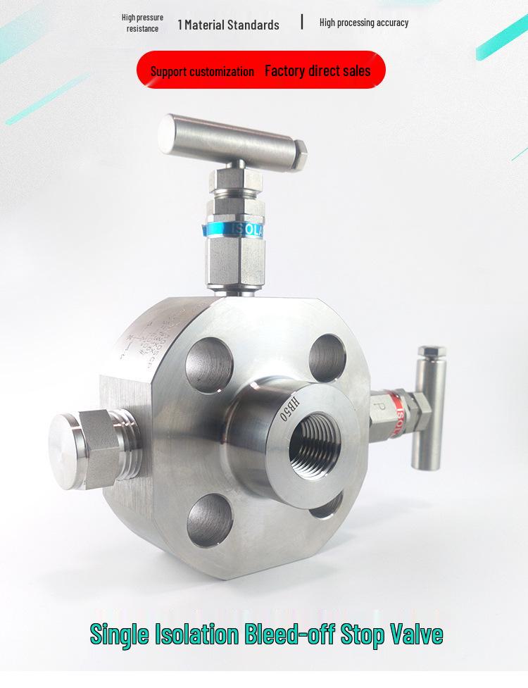Flanged Globe Two-Valve Manifold for Natural Gas Pipeline Isolation and Venting