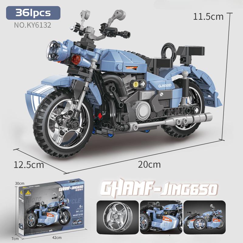 KAZI 6127 Fast Motorcycle Motorcycle Racing Off-road Car Boy Building Block Toy NO BOX