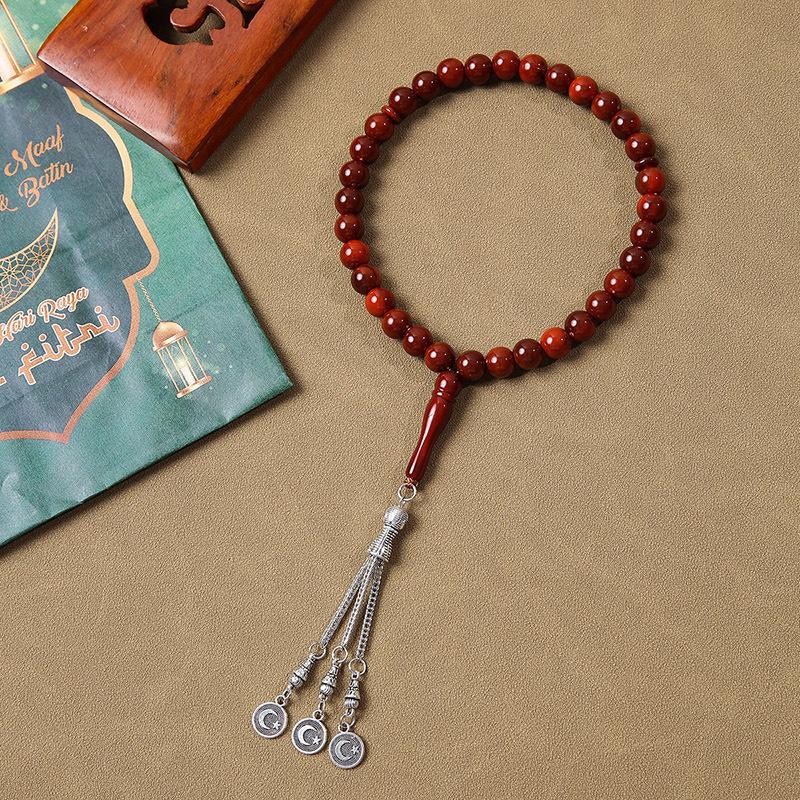 Brățară Tasbih Arabesc cu 33 de Mărgele Făcută Manual - Mărgele de Rugăciune din Orientul Mijlociu