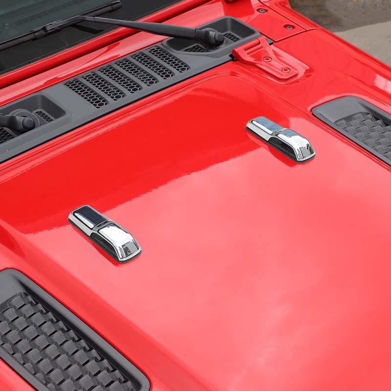  ABS Engine Hood Decoration Cover Sticker Fit For Jeep Wrangler JL For JT Gladiator 2018 Up  Car Exterior Accessories