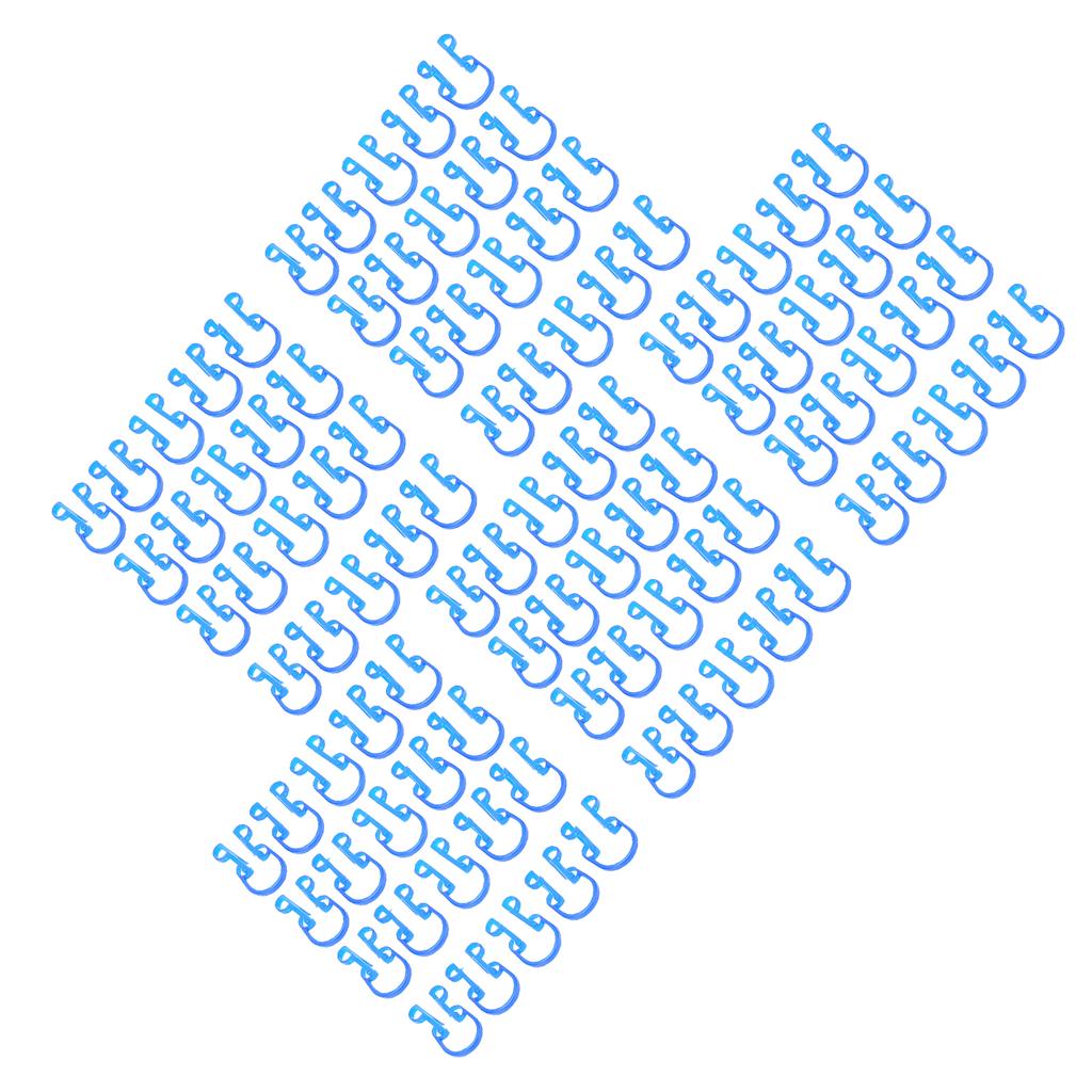 100PCS Cotton Roll Holder Clip Dental Clinic Orthodontic Mouth Supplies Plastic Blue Compact