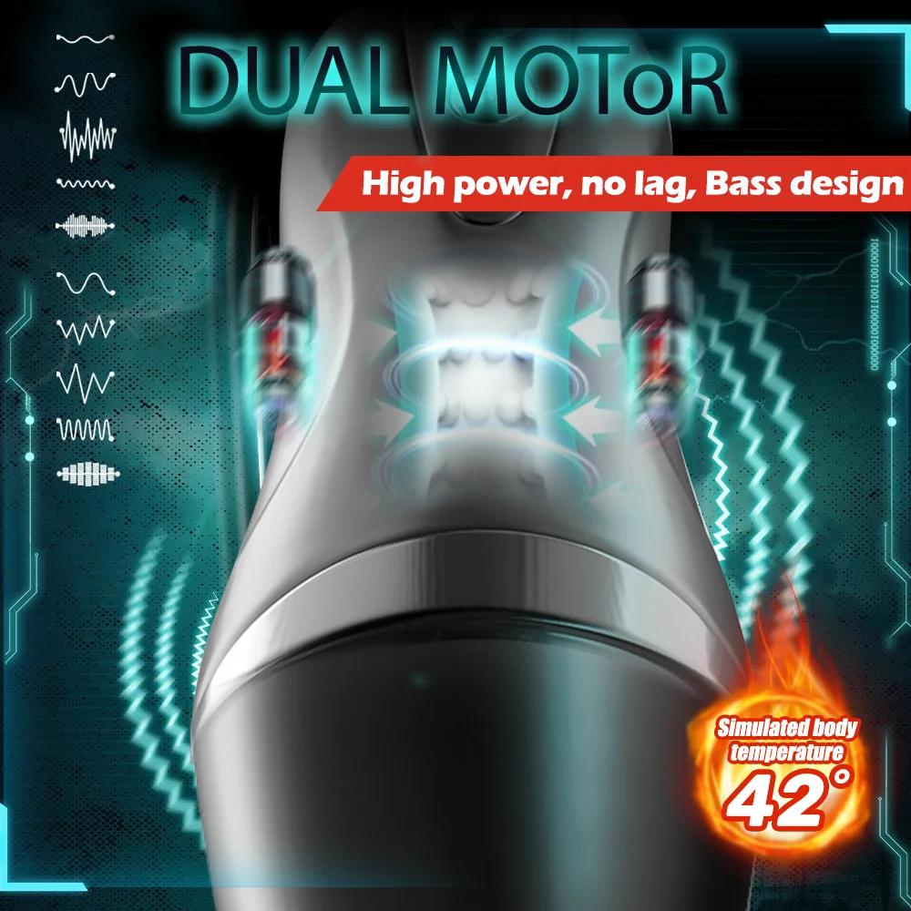 Sex Toy For Men Men's Masturbation Cup Heating Stimulation Vibrator Sexy Voice Free Portable Bracket Suction Cup Pocket Sex Toy