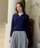 USPOLOASSN Cotton Long Sleeve Collared Knit_Navy