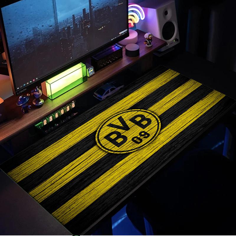 Podkładka pod mysz Borussia Dortmund, gumowa podstawa, mata na biurko do e-sportu, podkładka pod mysz dla graczy i do użytku biurowego, biurko gamingowe, łatwa do czyszczenia mata