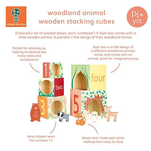 Orange Tree Toys Forest Animal Stacking Cube (18 Months and Up) TYORA12074