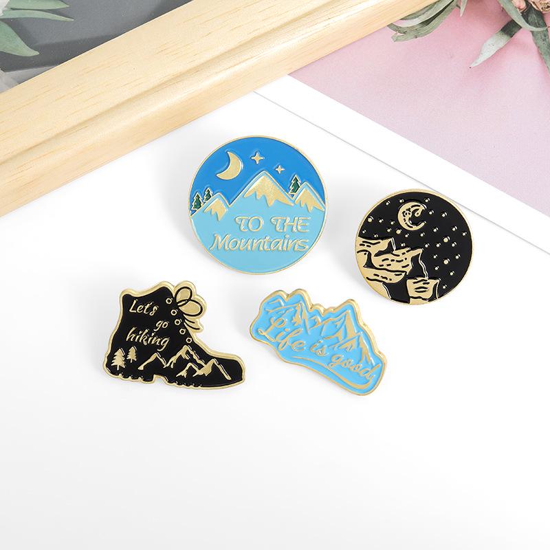 15-Piece Cartoon Alloy Brooch Set for Jackets, Hats, Backpacks