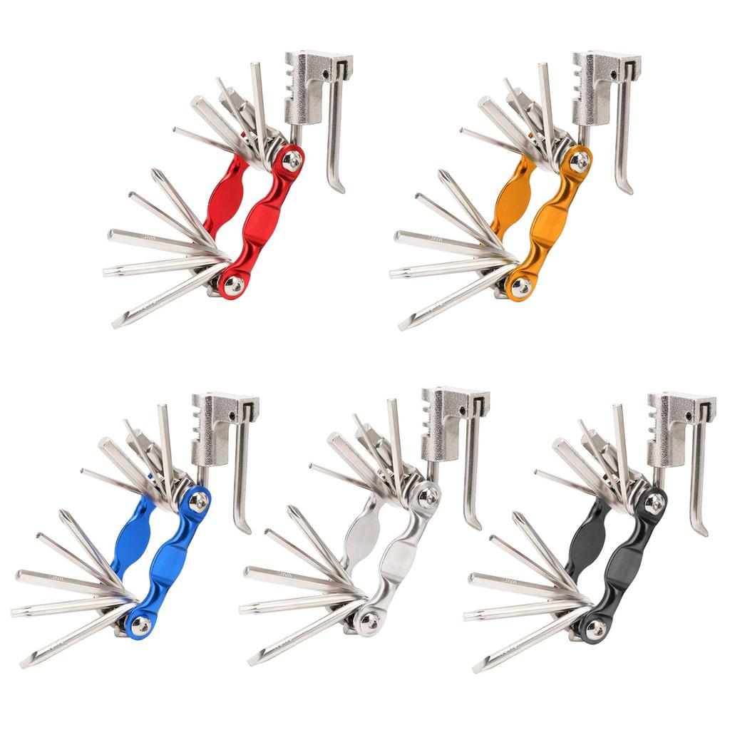 11 In 1 Multi-Function Bike Repair Tool Bike Foldable Repair Tool Portable Socket Wrench Portable Bike Essential Tool