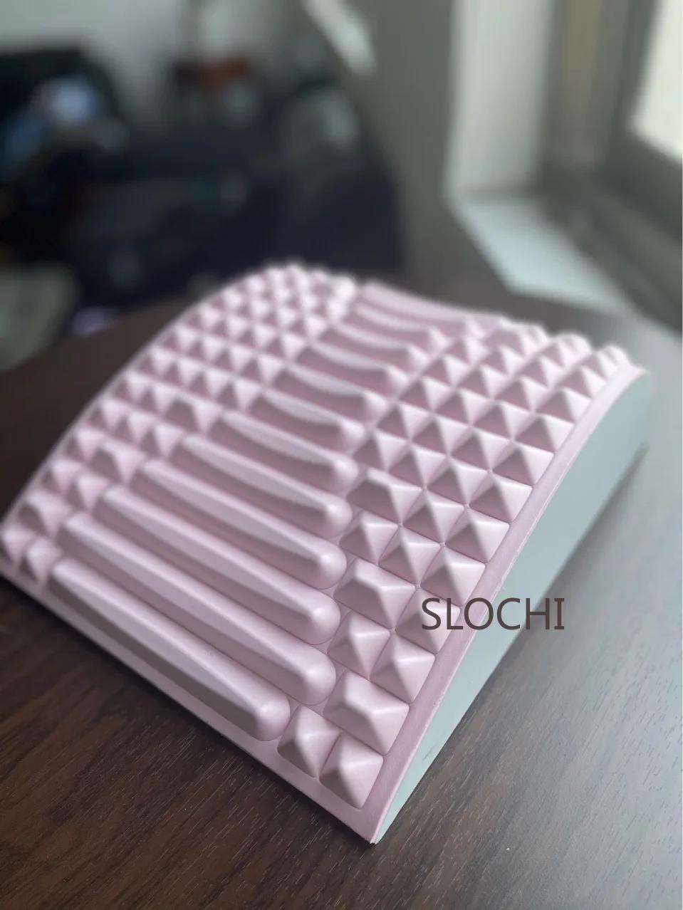 Yoga Waist Pad Back Lumbar Pad Massage Shaft Waist Bridge Back Waist Mat Water Drop Yoga Mat Stretching Mat Yoga Massage Mat розовый
