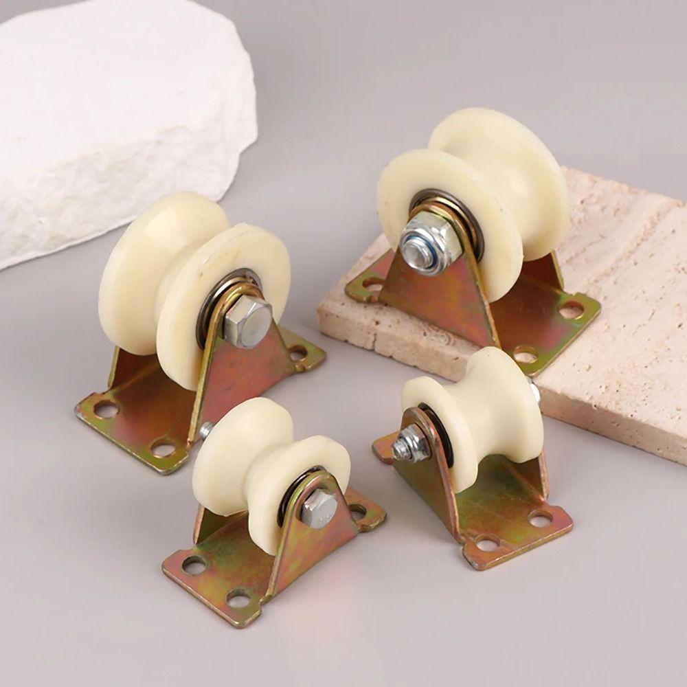 1Pcs Grooved Nylon Bearing Pulley 30U/V Heavy Duty Rollers Durable Rigid Caster  Door