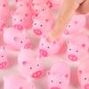 10 Pcs Pink Piggy Squeeze Squeal Durable Stress Relief Supplies Pets Dog Chew Toys Daily Squeeze Stress Relief Birthday Gifts.