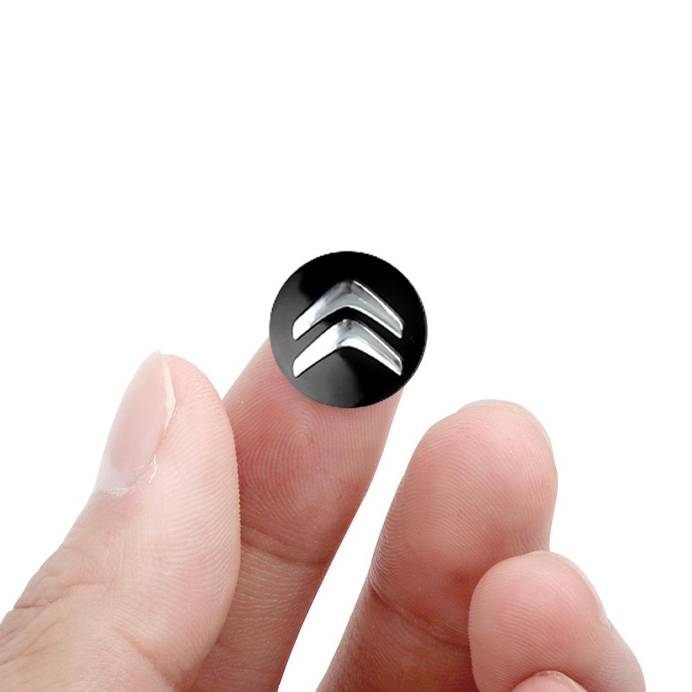 

10Pcs 14mm Car Key Remote Control Decor Key Emblem Sticker Accessories For Citroen C4 Picasso Xsara C5 Aircross Cactus C1 C2 C3