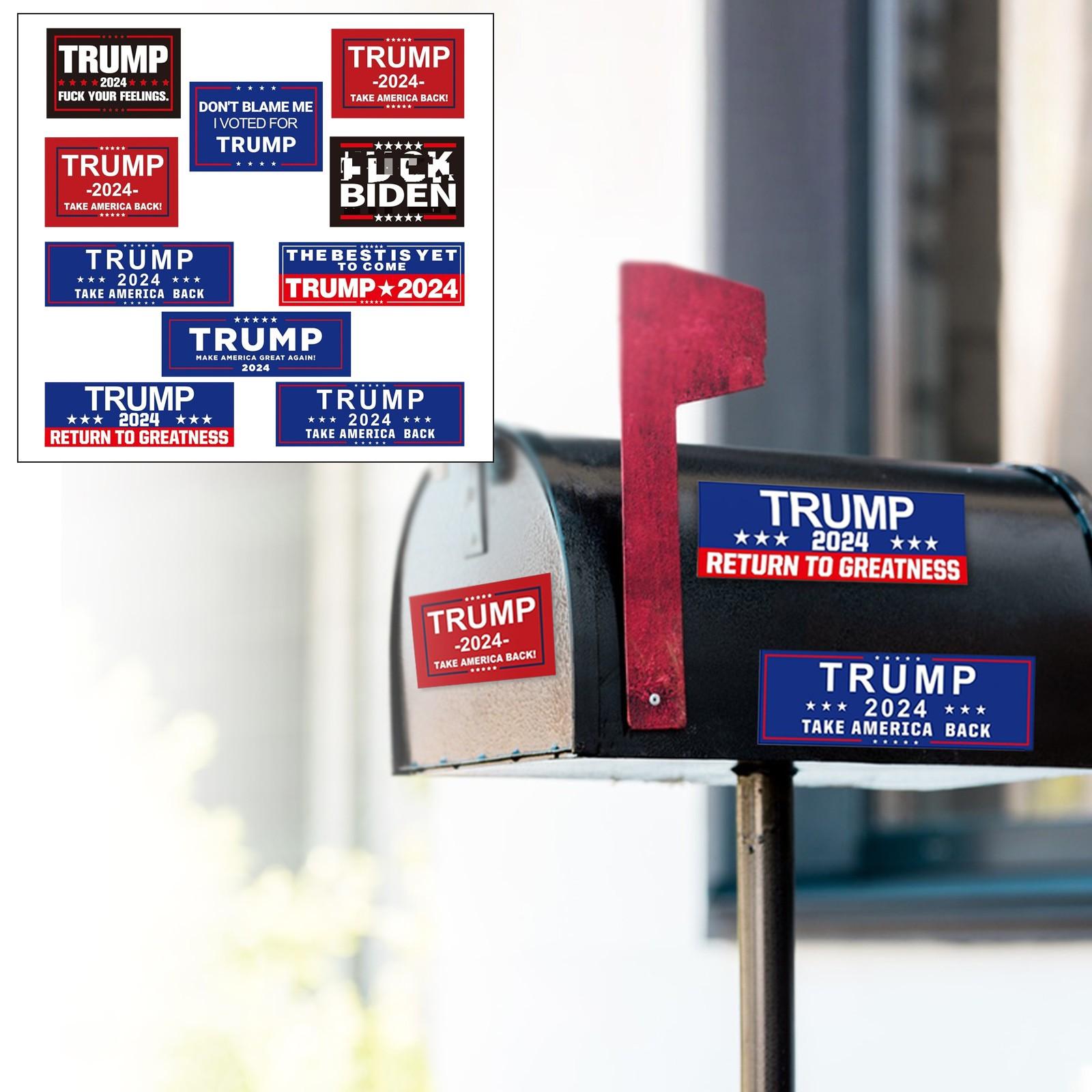 

10 Stickers President Bringing America Back Sticker Laptop Bumper Decal Window Waterproof Car Sticker