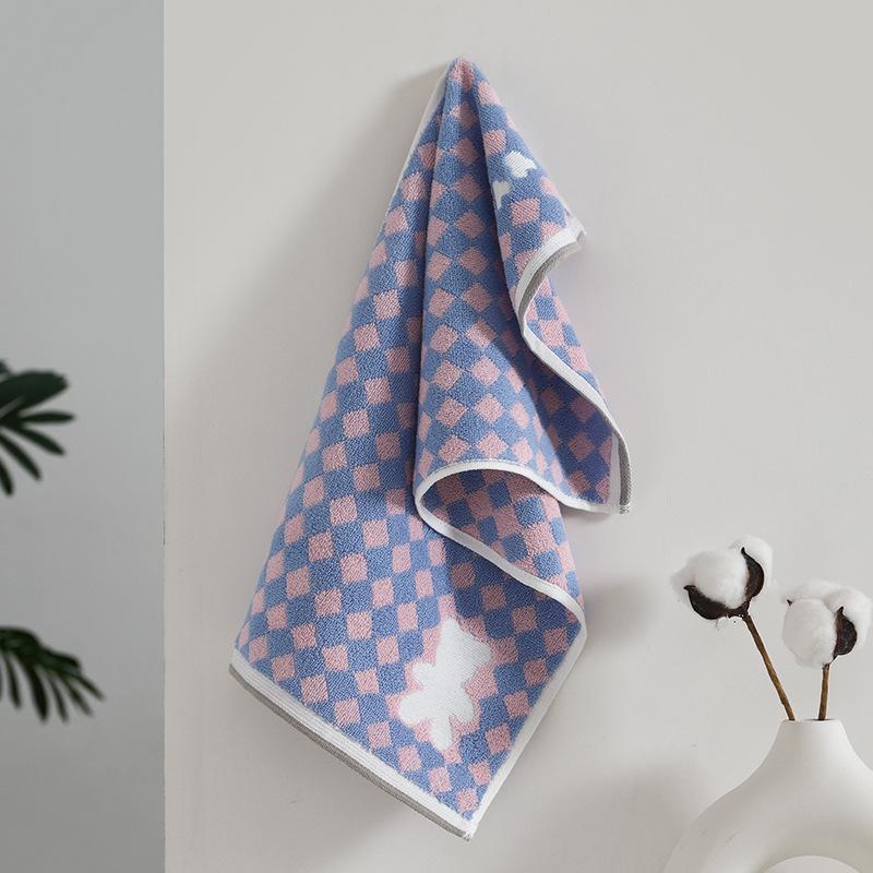 1 STK Håndkle Barnebomull A-klasse bomullsbomullshåndkle fortykket Absorberende Husholdningshåndkle Vask Ansiktshåndkle Absorberende håndklær til flerbruksbruk