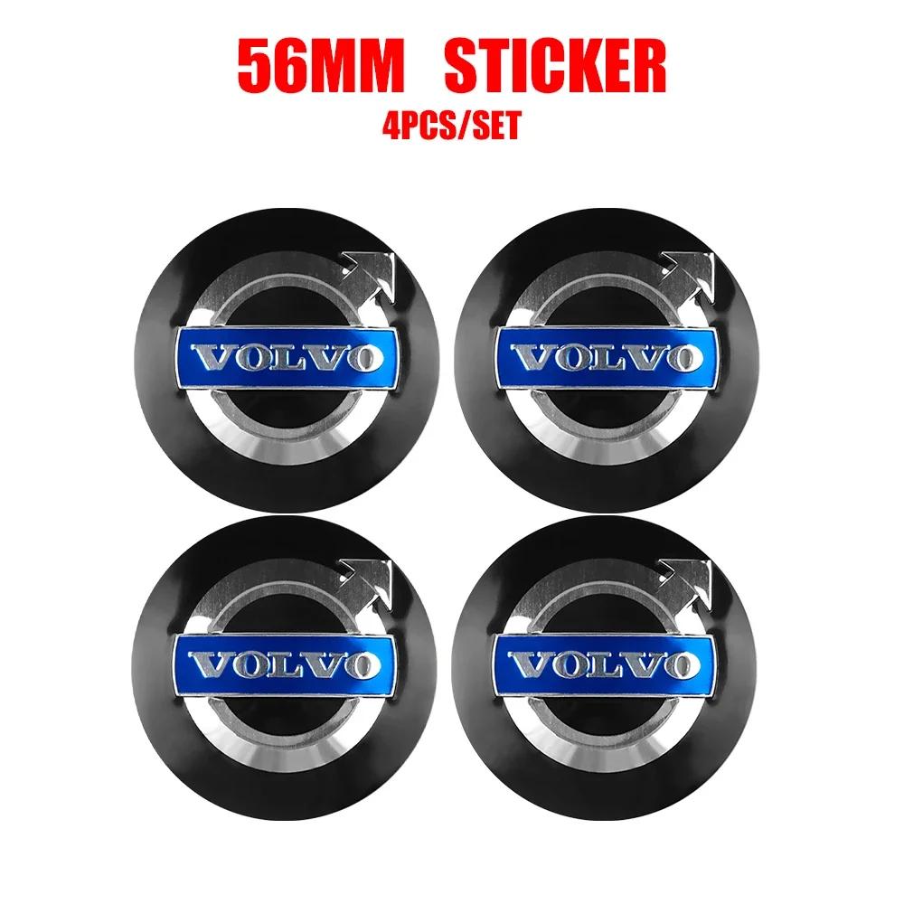 4pcs 55mm Car Original Wheel Center Cover Hub Cap Emblem Sticker For Volvo XC60 XC90 V40 V60 S60 V50 V90 S80 C40 XC40 V70 C30 C7