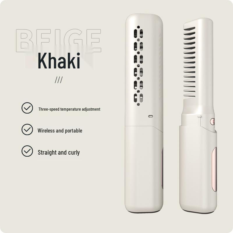 Wireless USB Charging Portable Straightening Comb for Travel