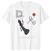 Fun General Tshirt with Chess and Basketball Game Board Pattern Casual Shortsleeved Tshirt Birthday Gift Summer Tshirt
