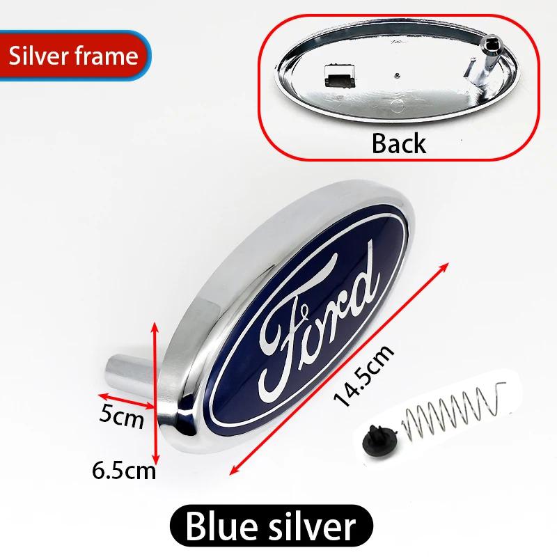 Car Front Grille Logo Hood Logo Badge Trunk Auto Accessories For Ford Focus mk2 mk3 Fiesta mk7 Ranger Mondeo mk4 S-MAX Kuga 9 10