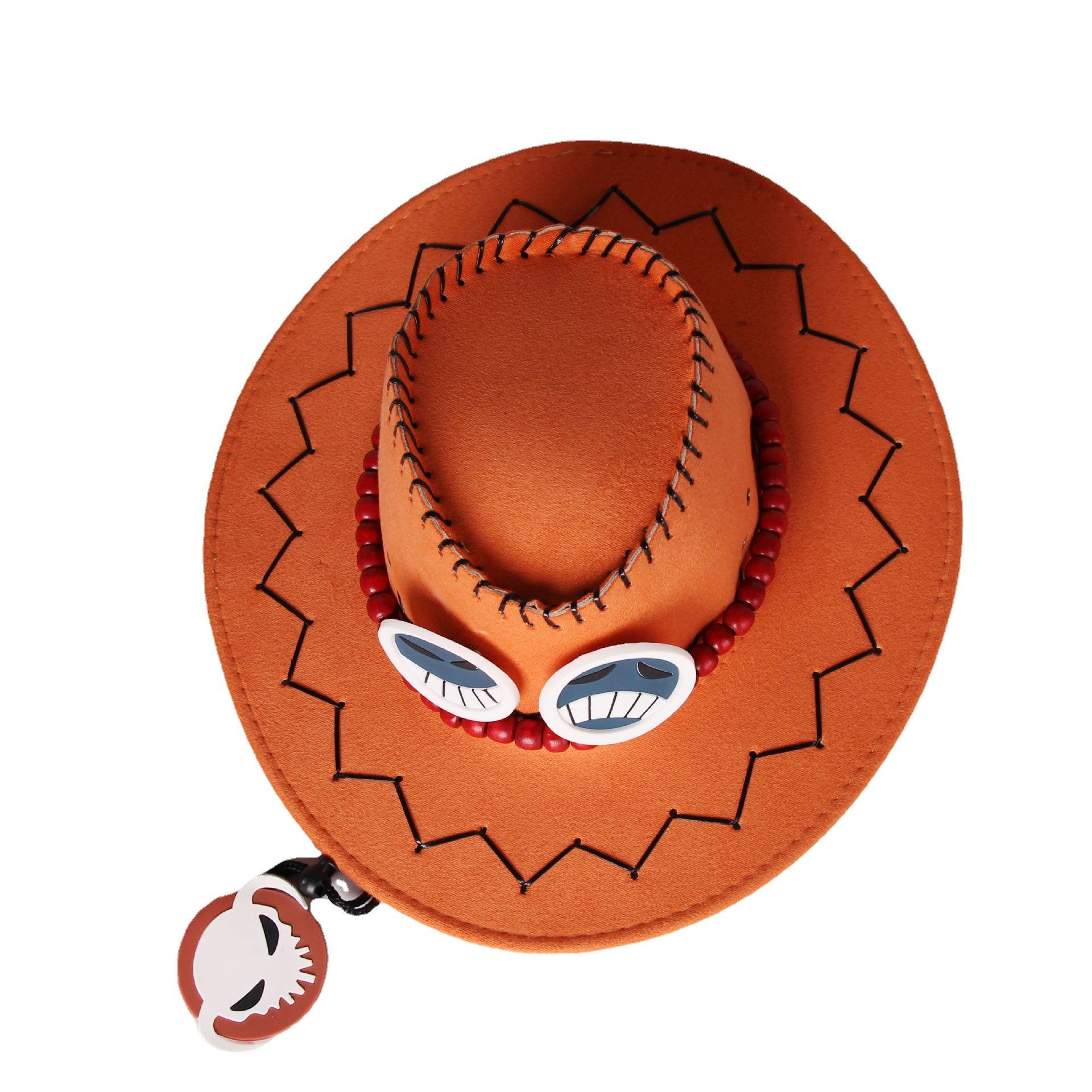 Аниме D Ace Luffy Косплей Ковбойские шляпы Мужчины Женщины Дорожная кепка Chopper Tony — фото 3